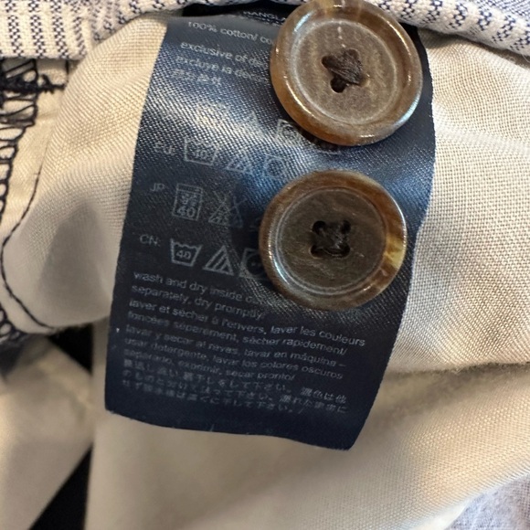 Tommy Hilfiger Bermuda/ Chino Shorts Men's 38 Navy Blue. Slash Pocket. - Picture 7 of 13